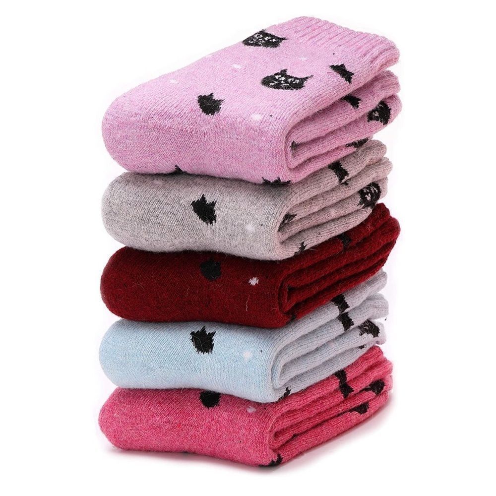 Cat face socks